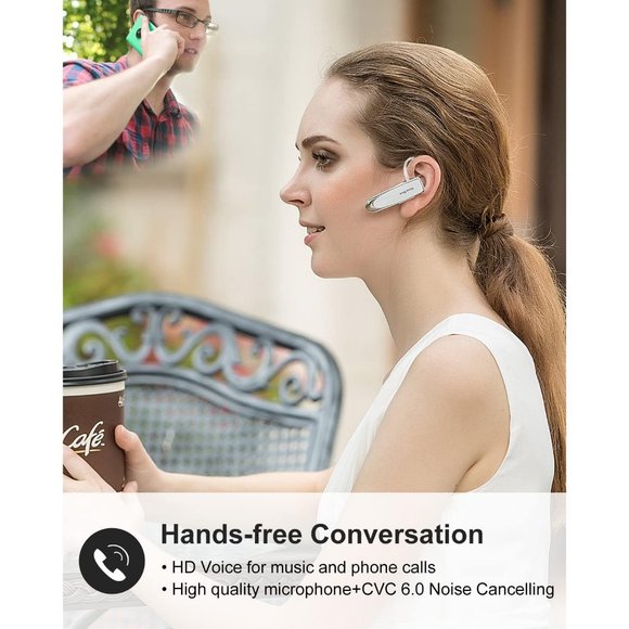 V5.0 Wireless Headset with Microphone 24 Hrs Driving 60 Days Standby Time - Picture 2 of 8